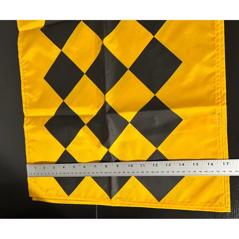 3 New Yellow Black Football Referee Vests ~ 2 Diamond Pattern ~ 1 Striped